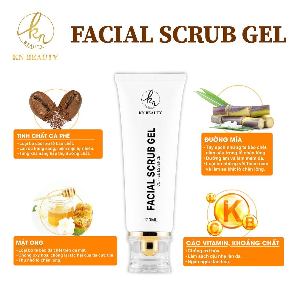 &lt;Nhận quà ngay&gt;Combo 3 sản phẩm Ngừa mụn Giảm Thâm Trắng Da KN Beauty: Gel tẩy tế bào chết + Serum + Kem dưỡng