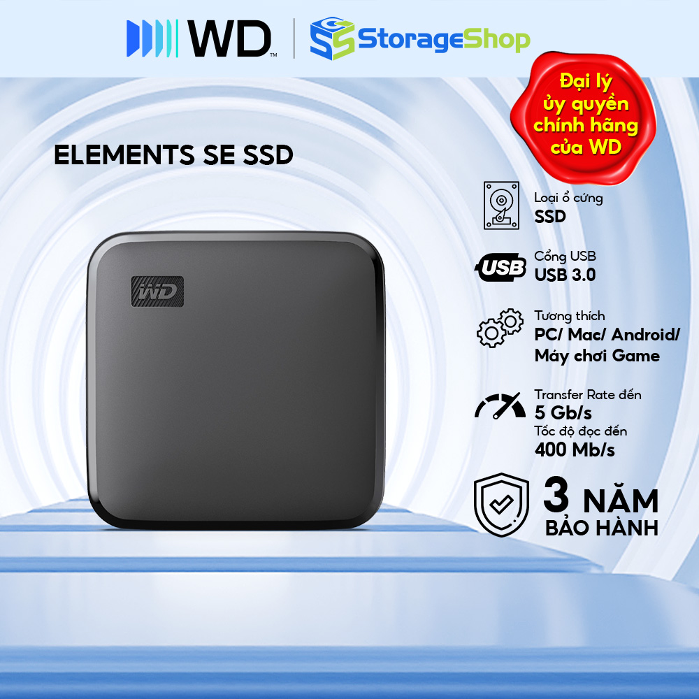 Ổ cứng WD Elements SE SSD 480GB1TB2TB Hàng Chính Hãng - 1TB