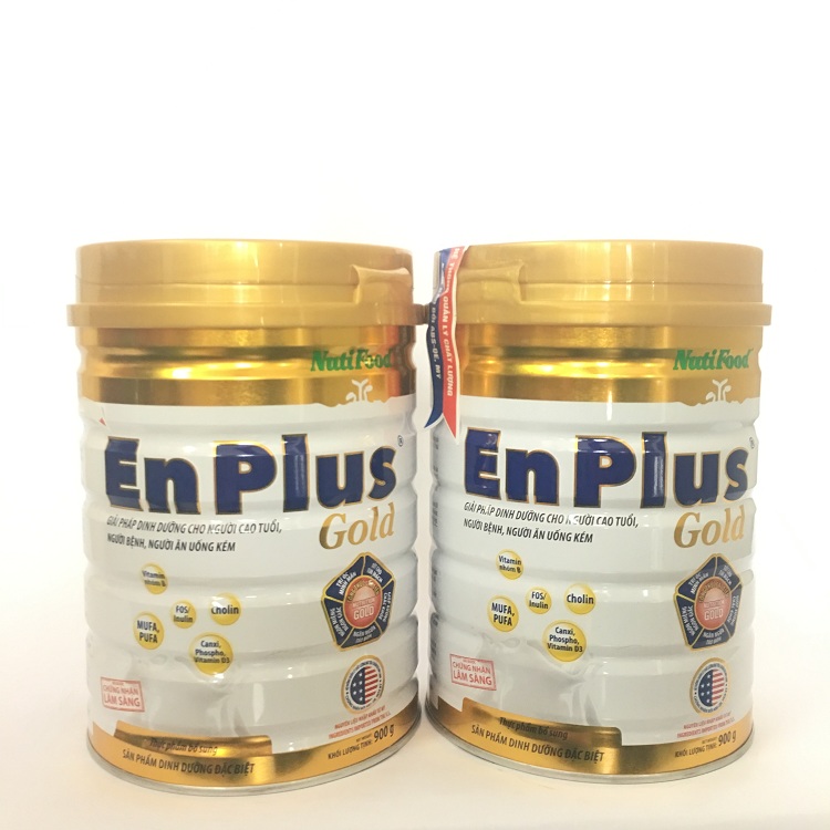 Combo 2 hộp Nuti Enplus Gold 900 Gr : sữa bổ sung dinh dưỡng hàng ngày cho người trưởng thành