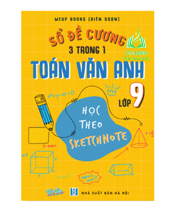 Sách - sổ tay đề cương 3 trong 1 toán văn anh lớp 9