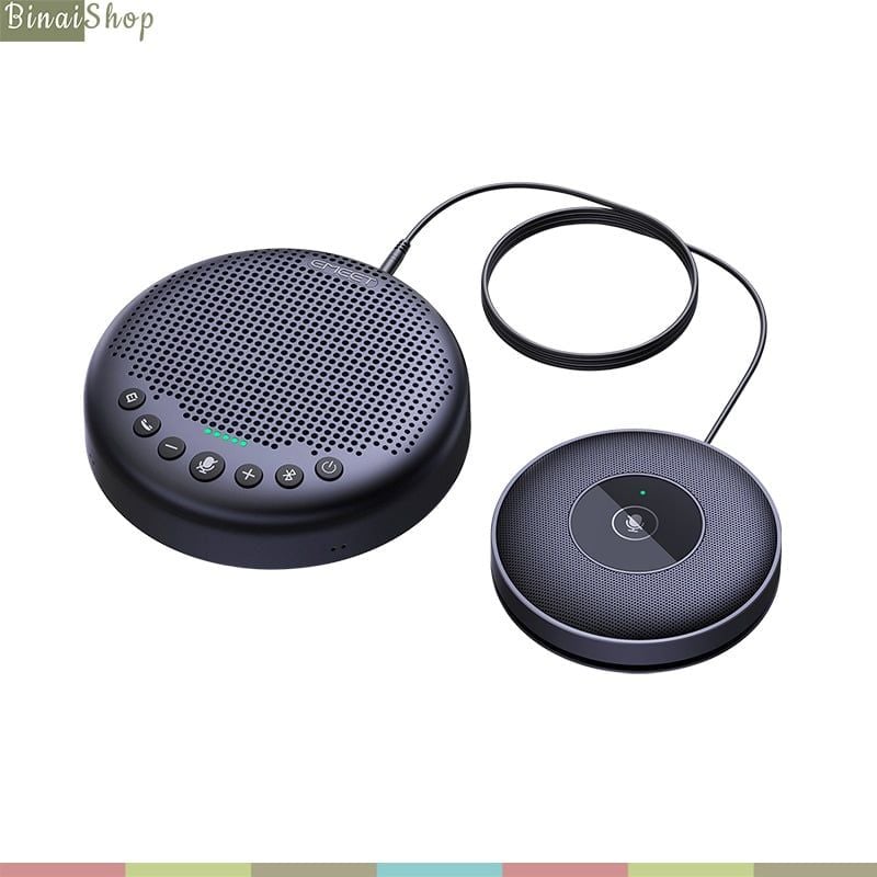 Emeet Luna Plus Kit - Loa Kèm Micro Họp Trực Tuyến, Chống Ồn VoiceIA, Bluetooth 5.0, 8+1 Micrô Dành Cho Nhóm 14 Người- Hàng chính hãng