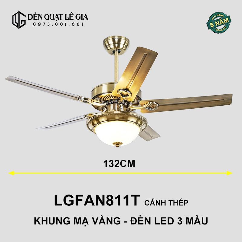 Quạt Trần Tân Cổ Điển LGFAN811T | Quạt Trần Đèn