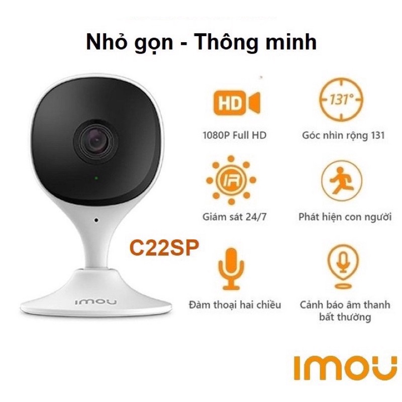 Camera wifi Imou IPC-C22SP-D 2 megapixel giám sát thông minh phát hiện người AI Hàng chính hãng