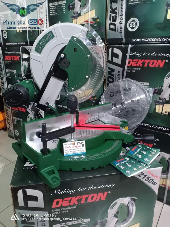 MÁY CẮT NHÔM DEKTON 305 2200W XOAY GÓC ĐIỆN TỬ HÀNG CHÍNH HÃNG