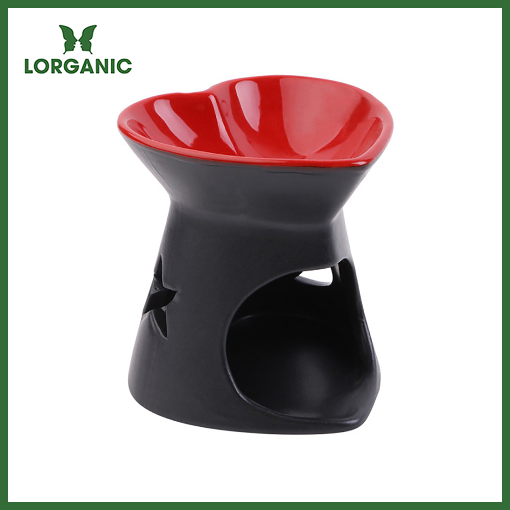 Đèn nến đốt tinh dầu trái tim Lorganic DX0007