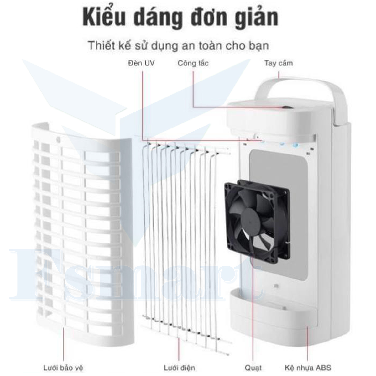 Đèn bắt muỗi, ruồi và các loại công trùng cao cấp 2022 SeaSy SS69 – Máy bắt muỗi kiêm đèn Led ngủ thông minh, chống lóa mắt, an toàn, dễ dàng sử dụng, thân thiện với môi trường - Hàng chính hãng