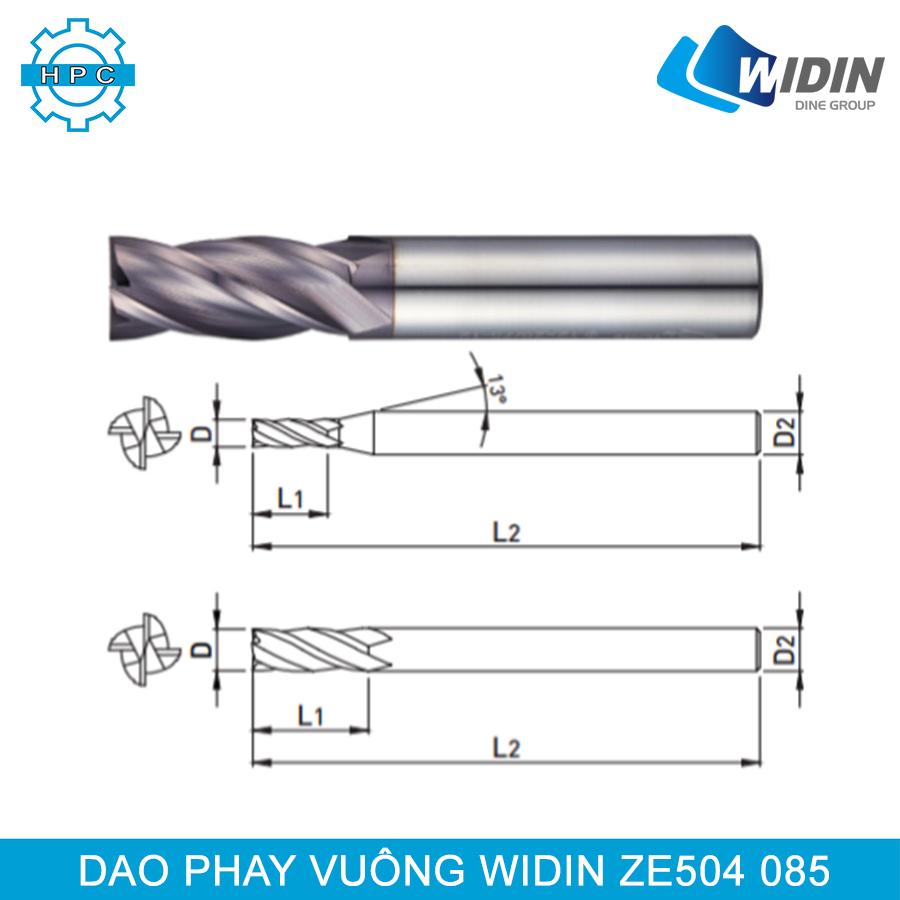 Dao phay vuông Widin ZE504 085