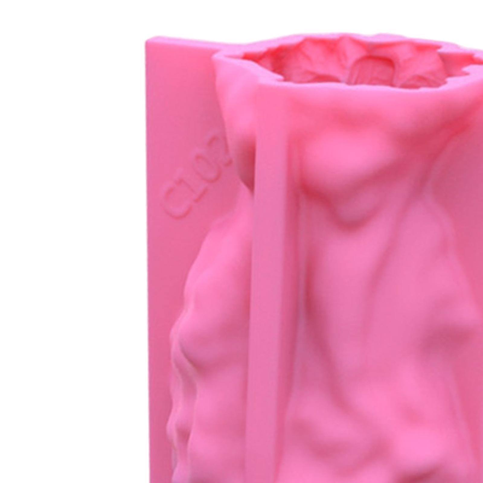 3D Silicone Vase Mold Pen Holder Mold Epoxy Resin Casting Flower Pot Mould Concrete Vase