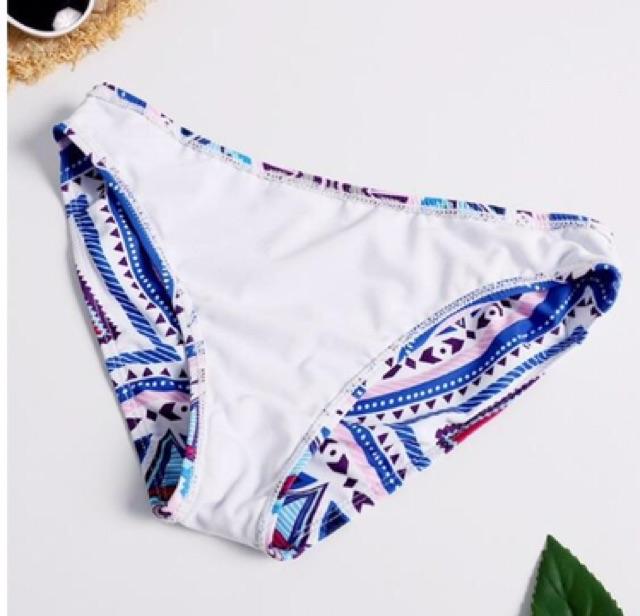 Bikini 2 mảnh xanh thổ cẩm