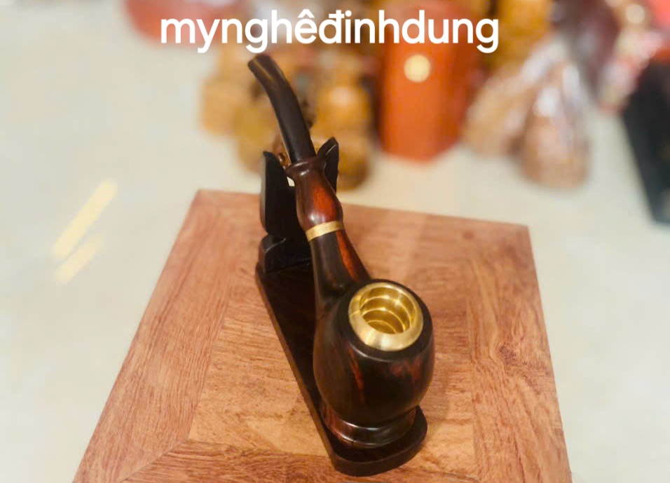 Tẩu hút thuốc đa năng bằng gỗ trắc đỏ đen