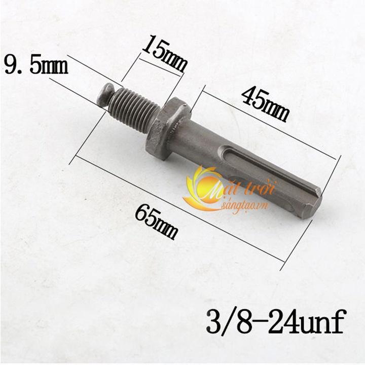 Đầu chuyển đổi đầu máy khoan bê tông thành đầu kẹp mũi khoan gỗ, sắt