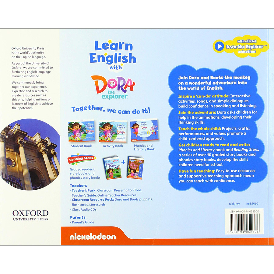 Learn English with Dora the Explorer 2 Activity Book