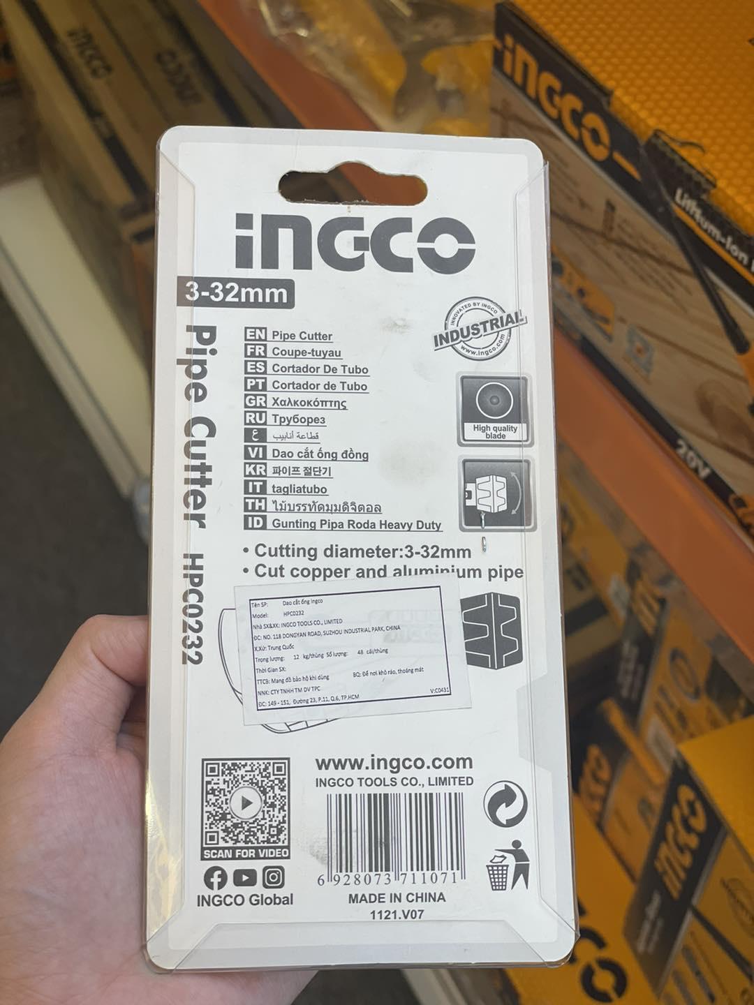 DAO CẮT ỐNG KIM LOẠI INGCO HPC0232 - HÀNG CHÍNH HÃNG