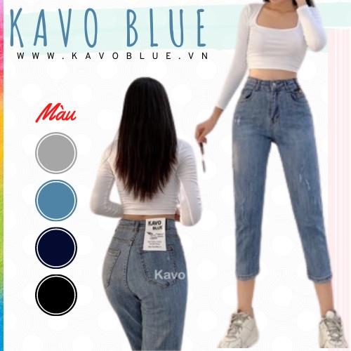 Quần Bò Nữ Dáng Lỡ KAVO BLUE BL38-02