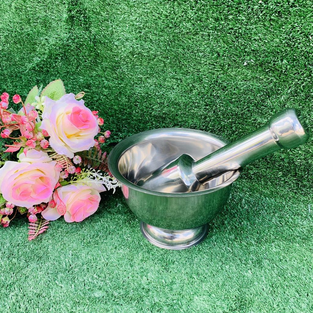 Bộ chày giã cối inox size lớn cực bền và đẹp cao cấp