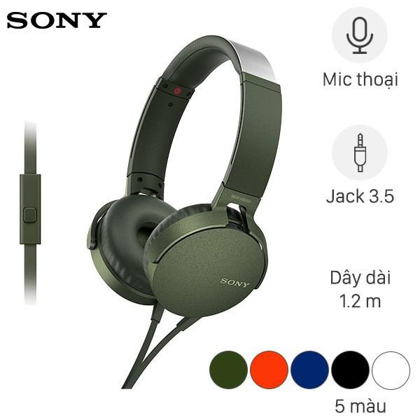 TAI NGHE CHỤP TAI SONY MDRXB550AP - Hàng chính hãng