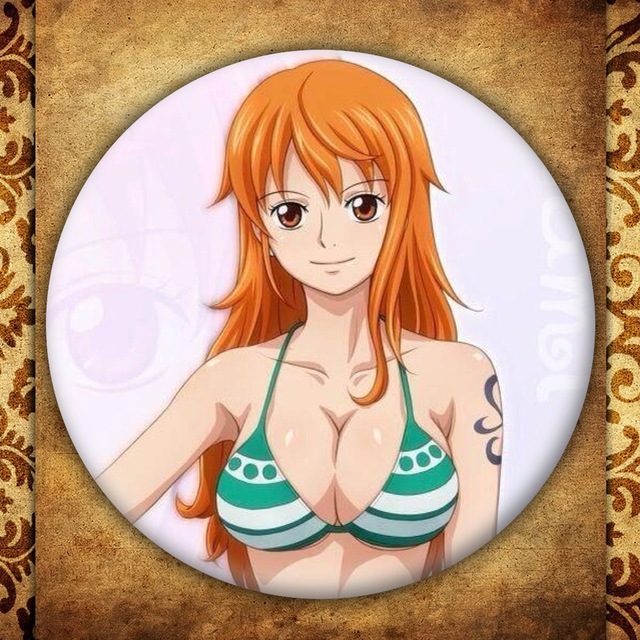 Huy hiệu Anime One Piece trang trí quần áo mũ balo