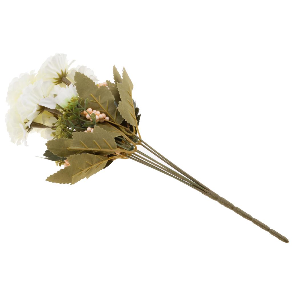 1 Bunch Artificial Peony Silk Flower Bridal Bouquet Garden Decor