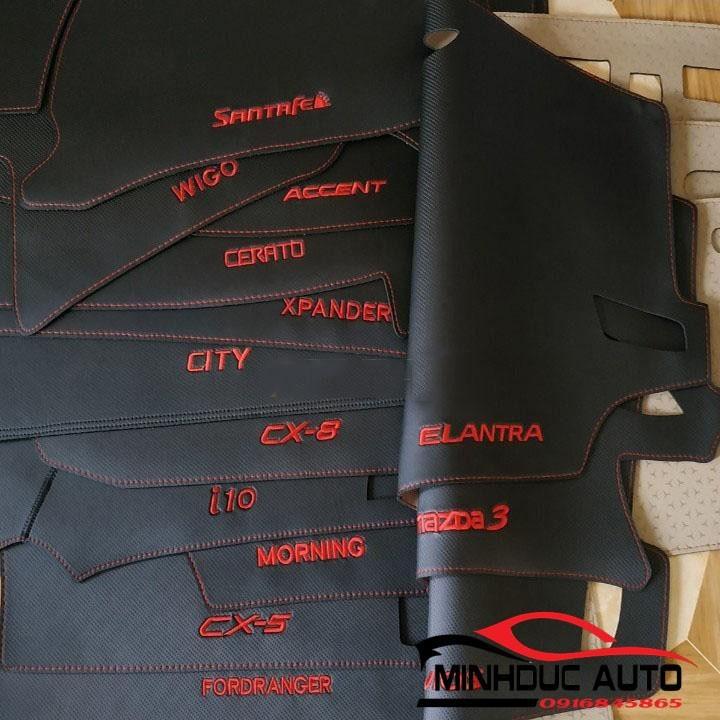 Thảm taplo da vân cacbon cao cấp theo xe Vinfast Fadil .