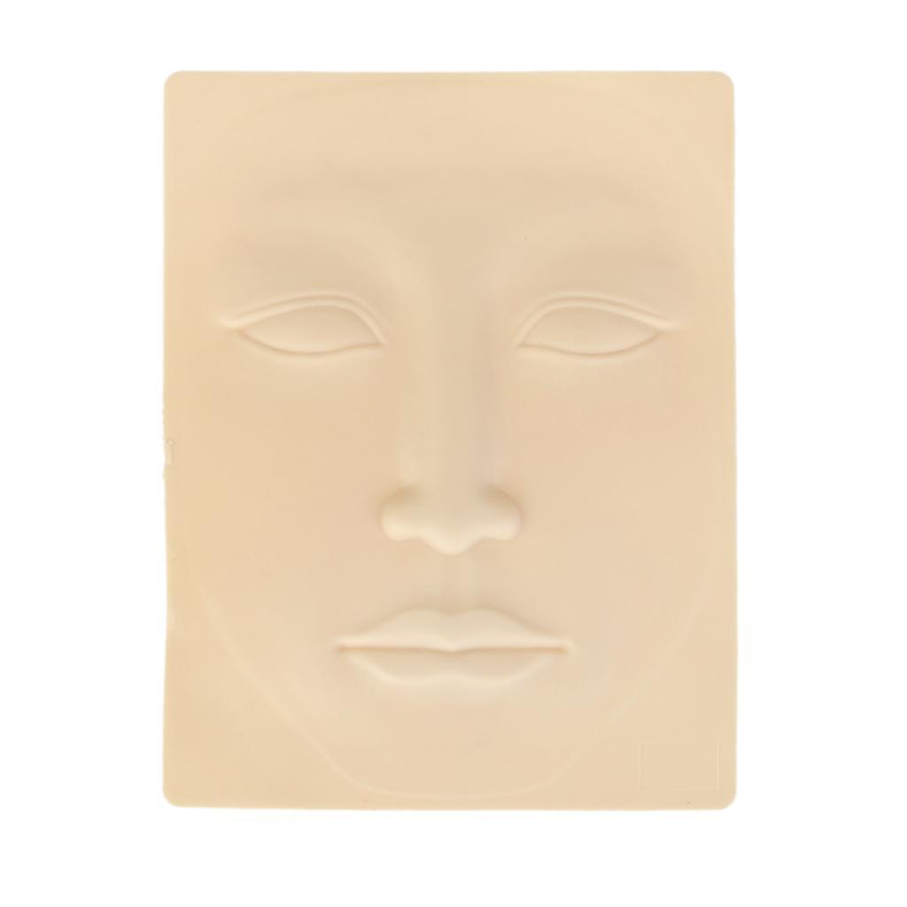 Pro 3D Practice Skin Brow Lips Microblading Silicone Training Skin 19x14cm