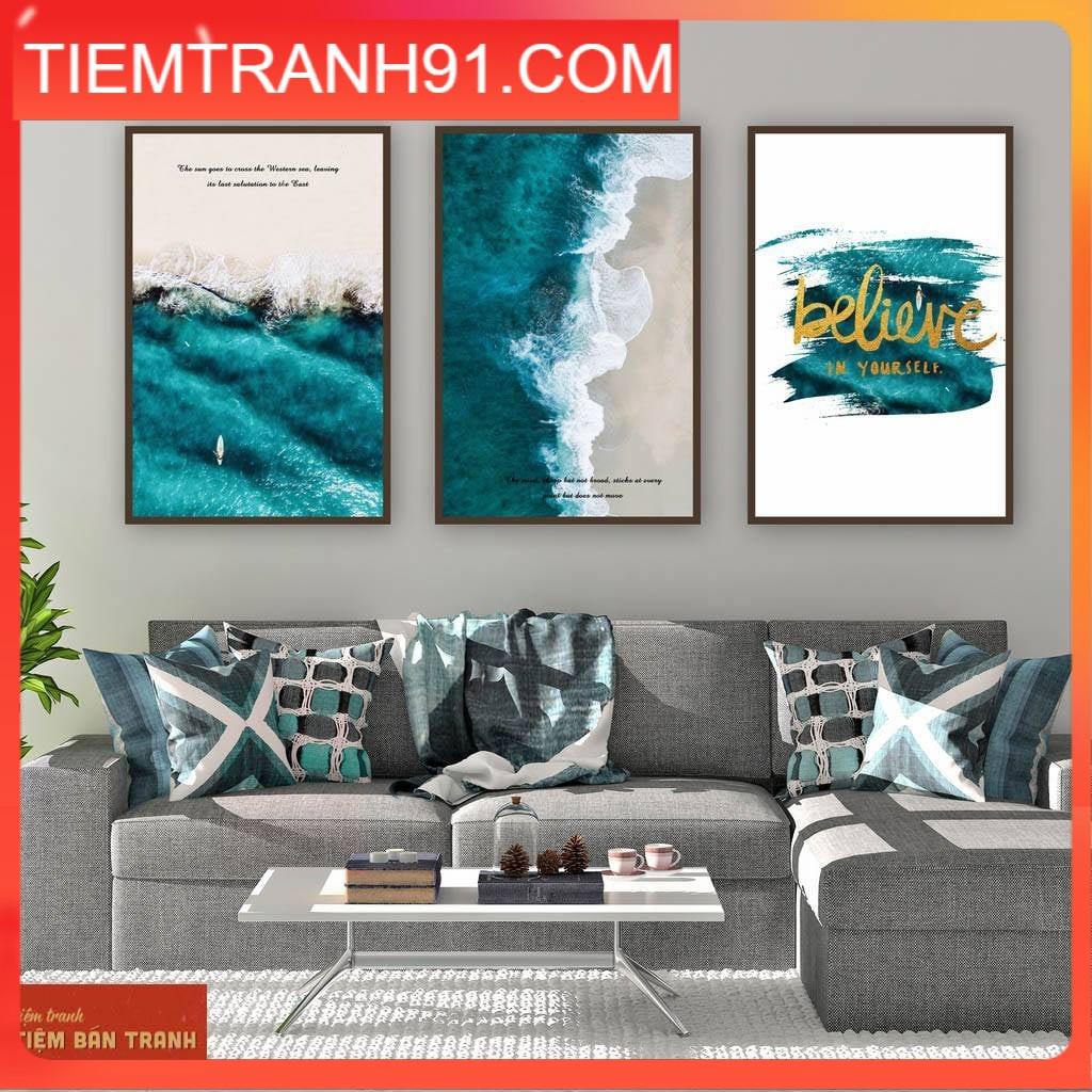 Tranh canvas cao cấp - Bộ 3 bức canvas tổng hợp 42