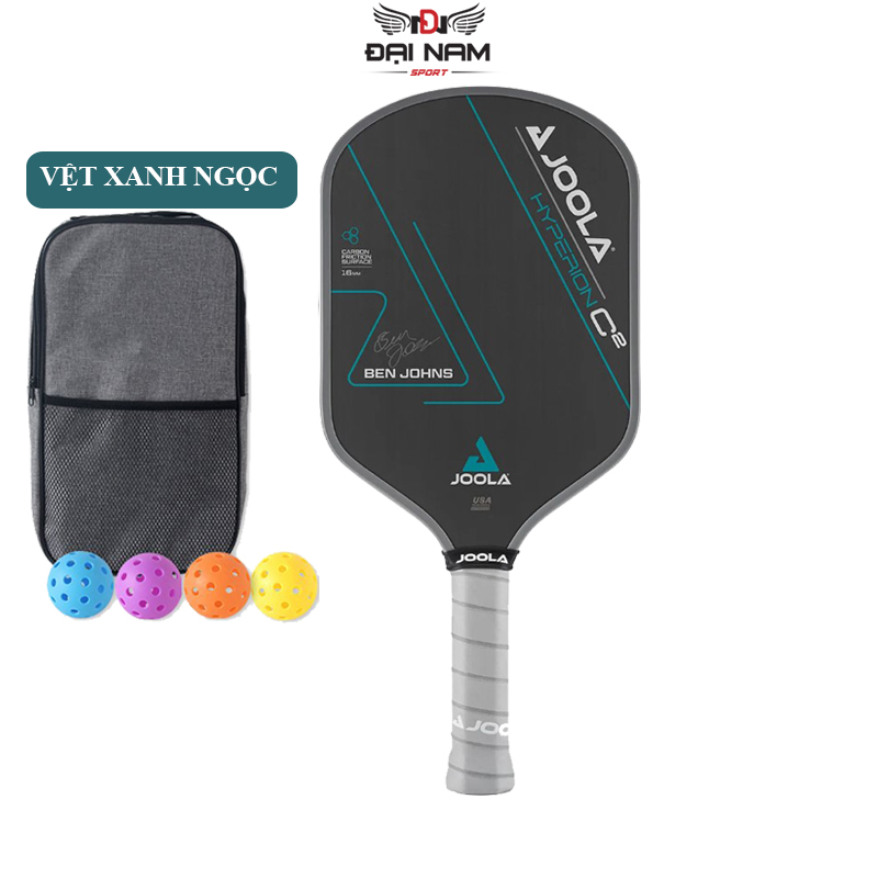 Vợt Pickleball Carbon Mặt Nhám Joola Ben Johns C2 Dày 16mm Cao Cấp ,Siêu Bền,Siêu Nhẹ + Tặng Túi Và 4 Bóng