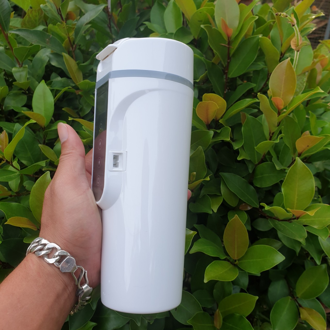 Bình nấu nước nóng ô tô xe hơi 500ml 12v-24v cảm ứng có chỉnh nhiệt độ đa năng thông minh mẫu mới
