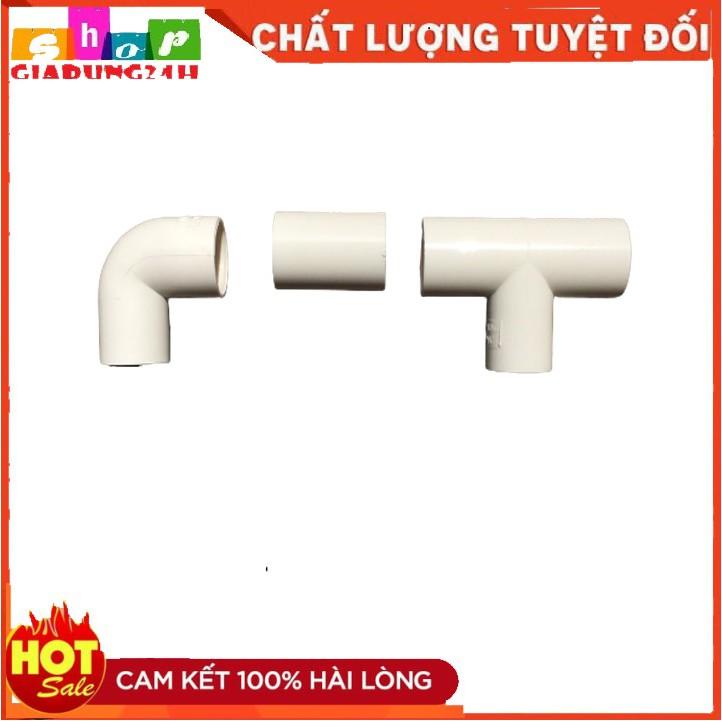 Cút co góc, tê, nối ống tròn luồn dây điện Tiền Phong phi 16, 20, 25