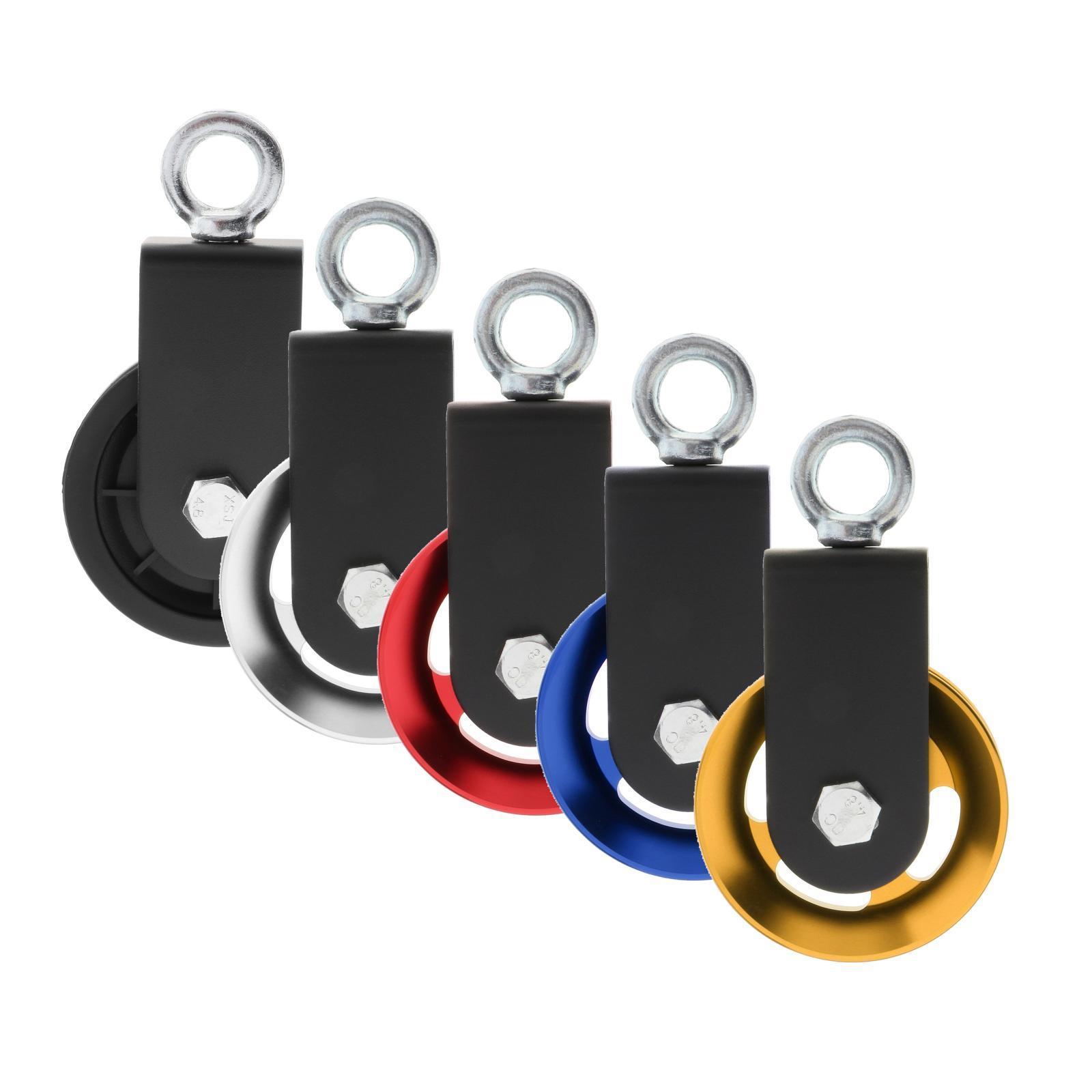 Aluminum Bearing Pulley Load For Lifting Cable Workout Wheel Black