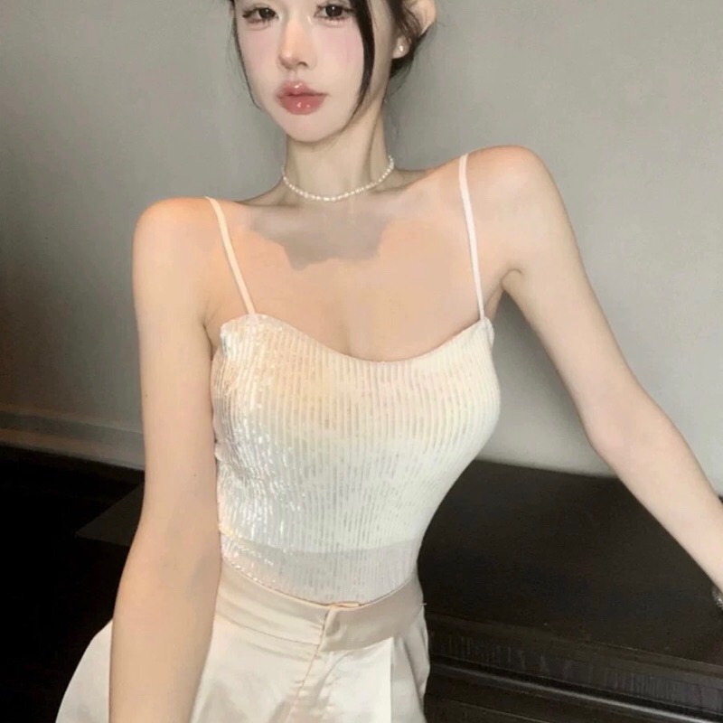 { Có size to}  Áo bra 2 dây có mút ngực nhung nhũ sang chảnh, Áo hai dây vai có thể điều chỉnh HÀNG LOẠI 1