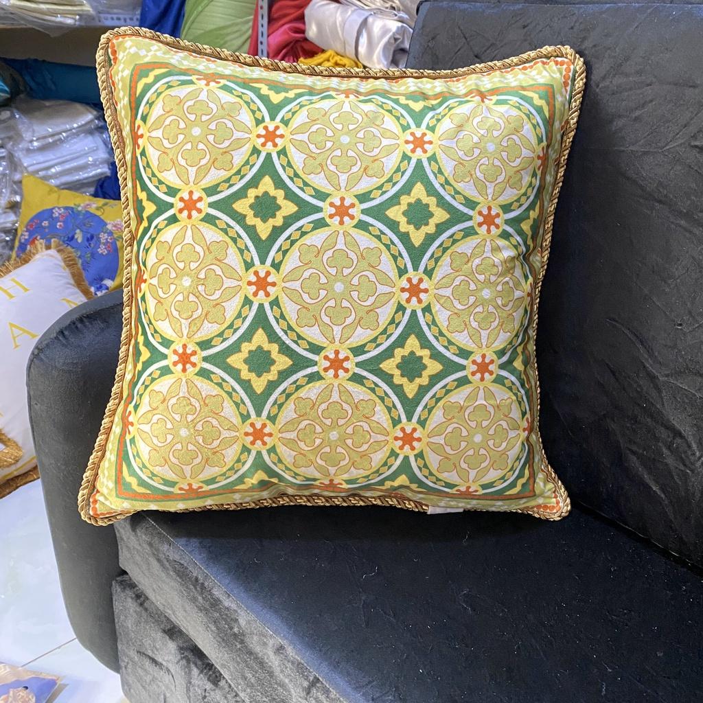Gối Tựa Lưng Trang Trí Hoa Văn Hiện Đại Kích Thước 45x45cm