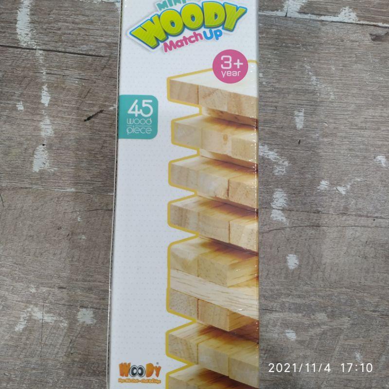 Trò Chơi Rút Gỗ Thanh Mộc Cao Cấp Woody 45pcs