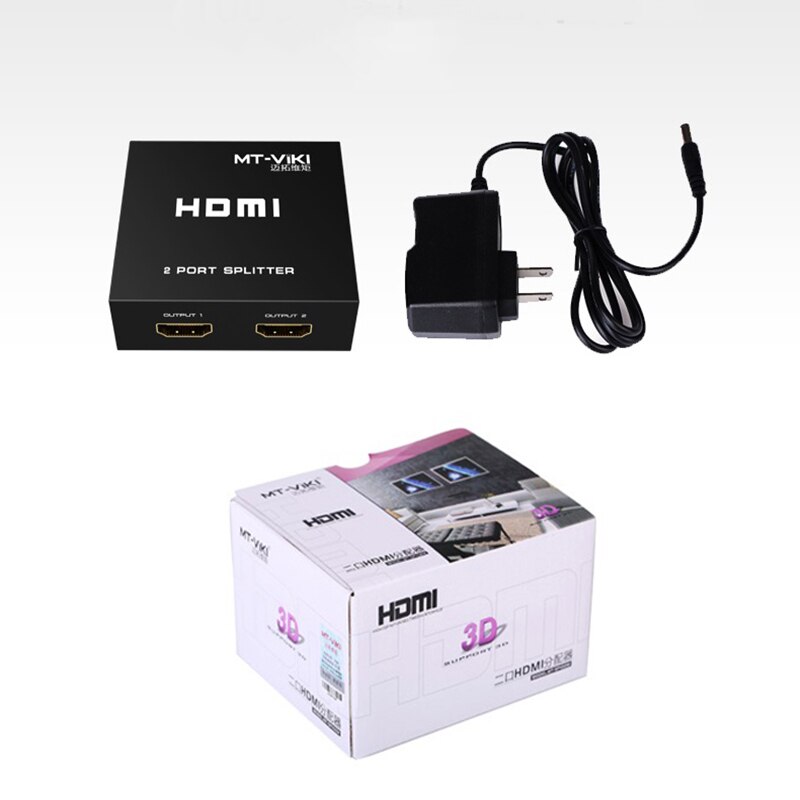 Bộ Chia Tín Hiệu HDMI 1 Ra 2 MT-VIKI MT-SP102M - Hàng Nhập Khẩu