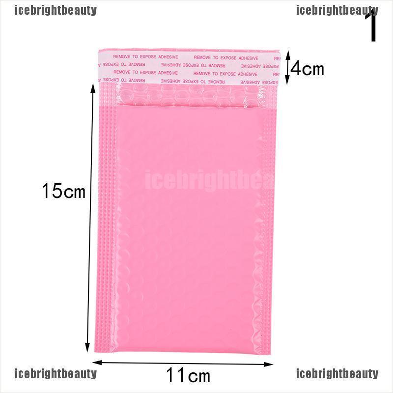 ICEB 10x Pink Bubble Bag Mailer Plastic Padded Envelope Shipping Bag Packaging
