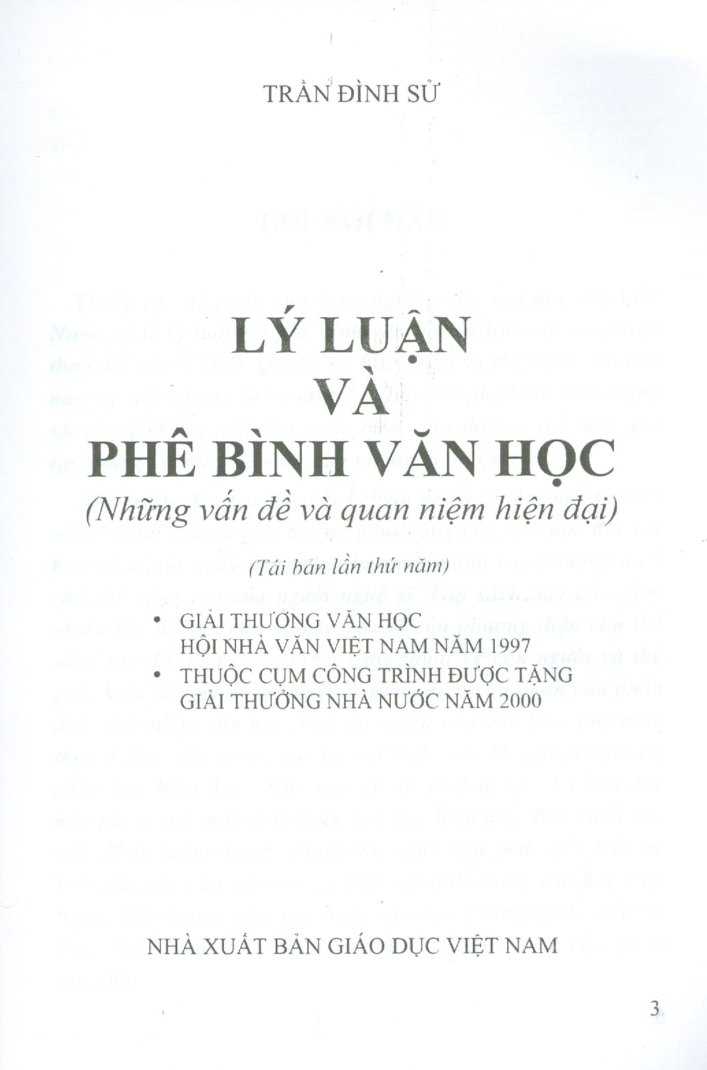 Lý Luận Và Phê Bình Văn Học (Những vấn đề và quan niệm hiện đại) - Tái bản lần thứ sáu năm 2023