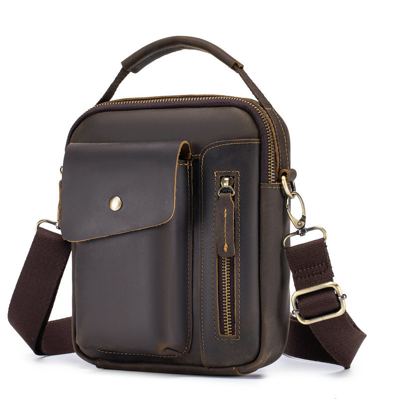 Túi đeo chéo nam DA BÒ THẬT cao cấp phong cách mới – BEE GEE DCN9414