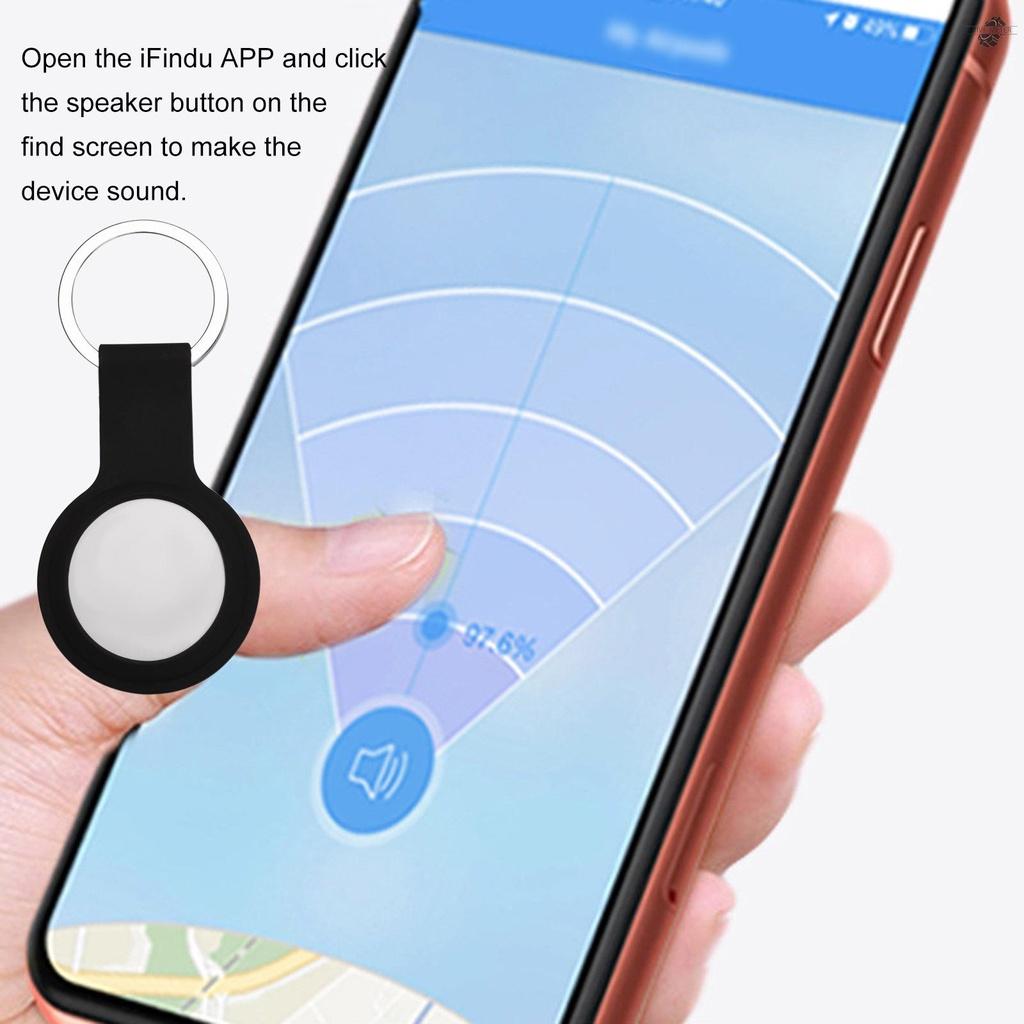 Smart Finder BT Phone Tracker Tag Finder Keychain Case Anti-Lost Device with Silicone Case Protector with Key Ring BT Tracker APP Control Compatible with IOS/Andriod 9.0 Above