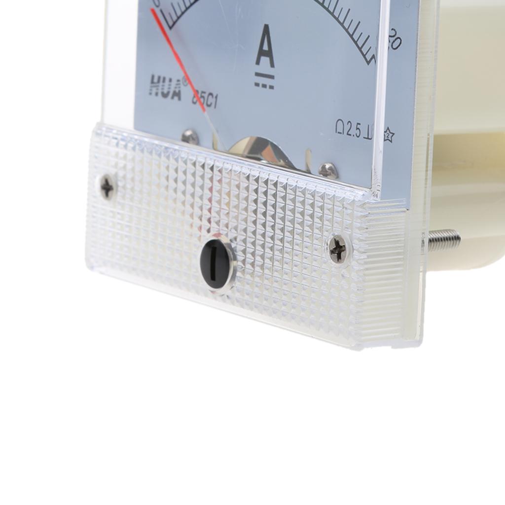 0-20A Analog Amp Meter Ammeter Current Panel Ammeter Gauge 20A