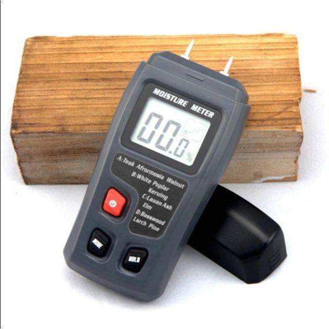 Máy đo độ ẩm Tổ Yến loại tốt - Máy đo độ ẩm tường để sơn và nguyên liệu gỗ pin 9v