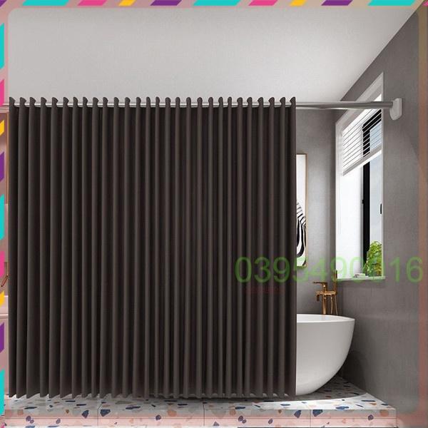Thanh Treo Quần Áo Treo Rèm Nhà Tắm Rút Gọn Đa Năng Không Cần Khoan Vít, Chất Liệu Inox Chắc Chắn Độ Bền Cao