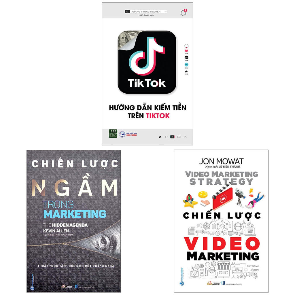 Combo Chiến Lược Video Marketing + Hướng Dẫn Kiếm Tiền Trên Tiktok + Chiến Lược Ngầm Trong Marketing