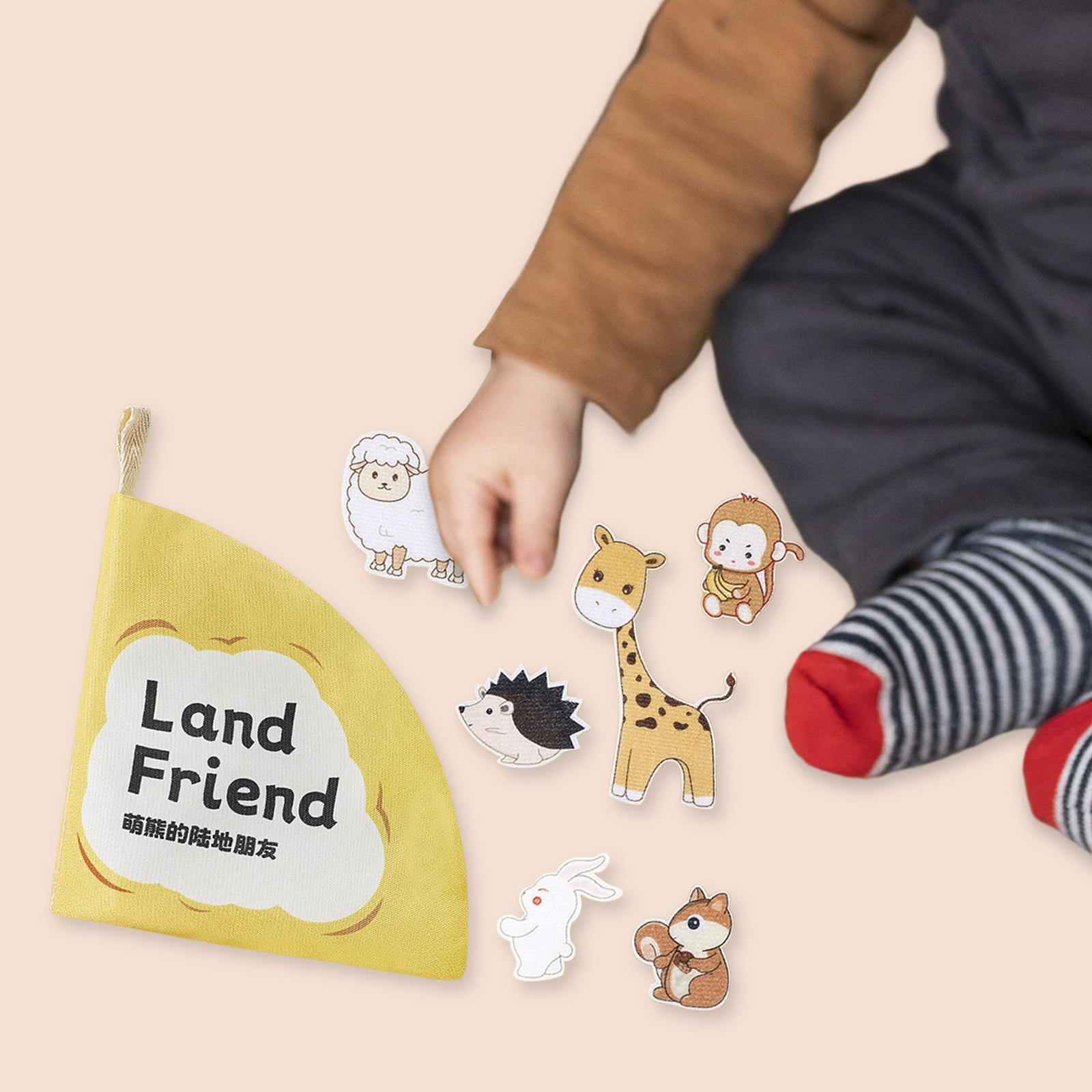 Cartoon First Book Early Educational Sensory Toy Memory Rustling Sound for Toddlers Baby