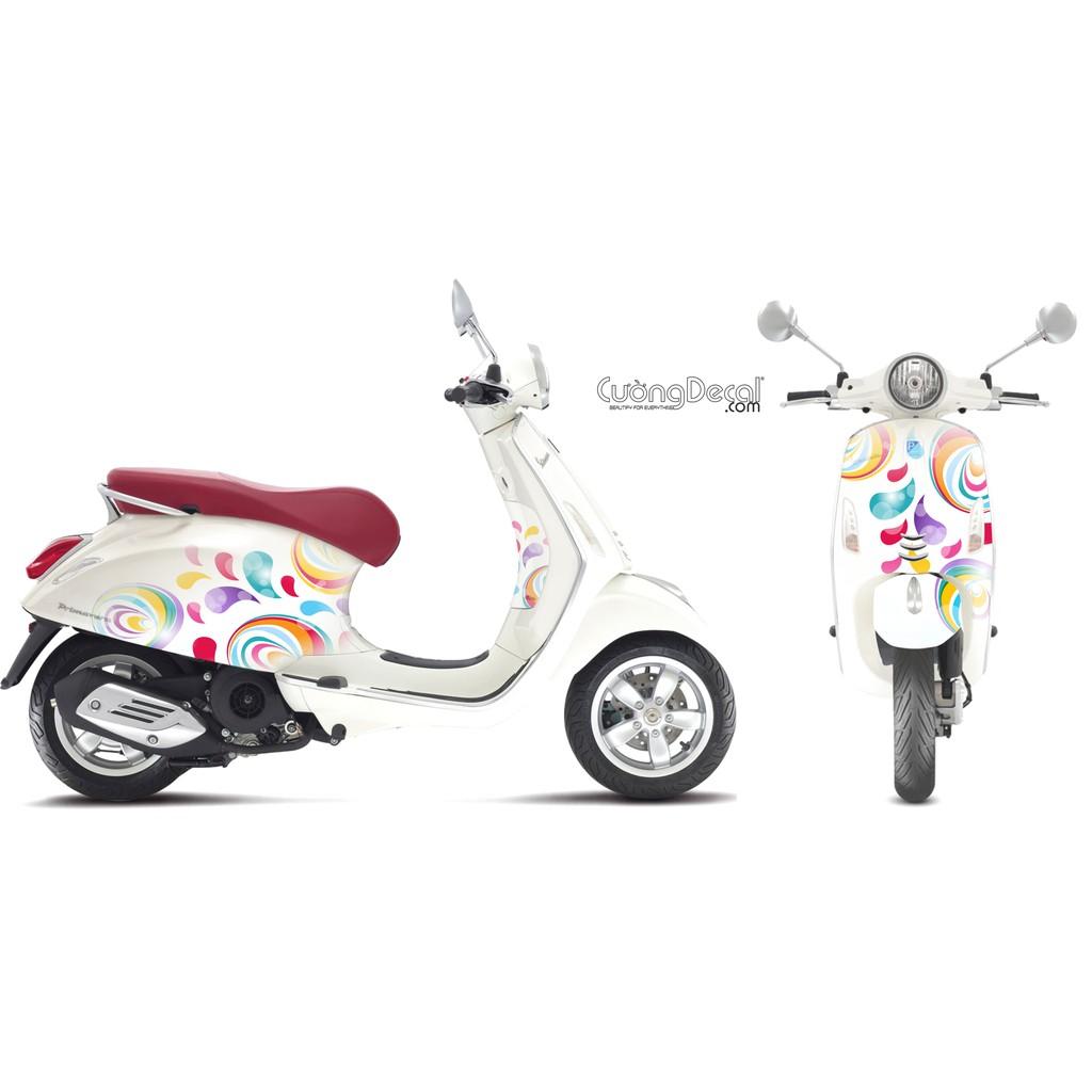 Bộ decal tem trùm Vespa Primavera - Sprint Vespa Art