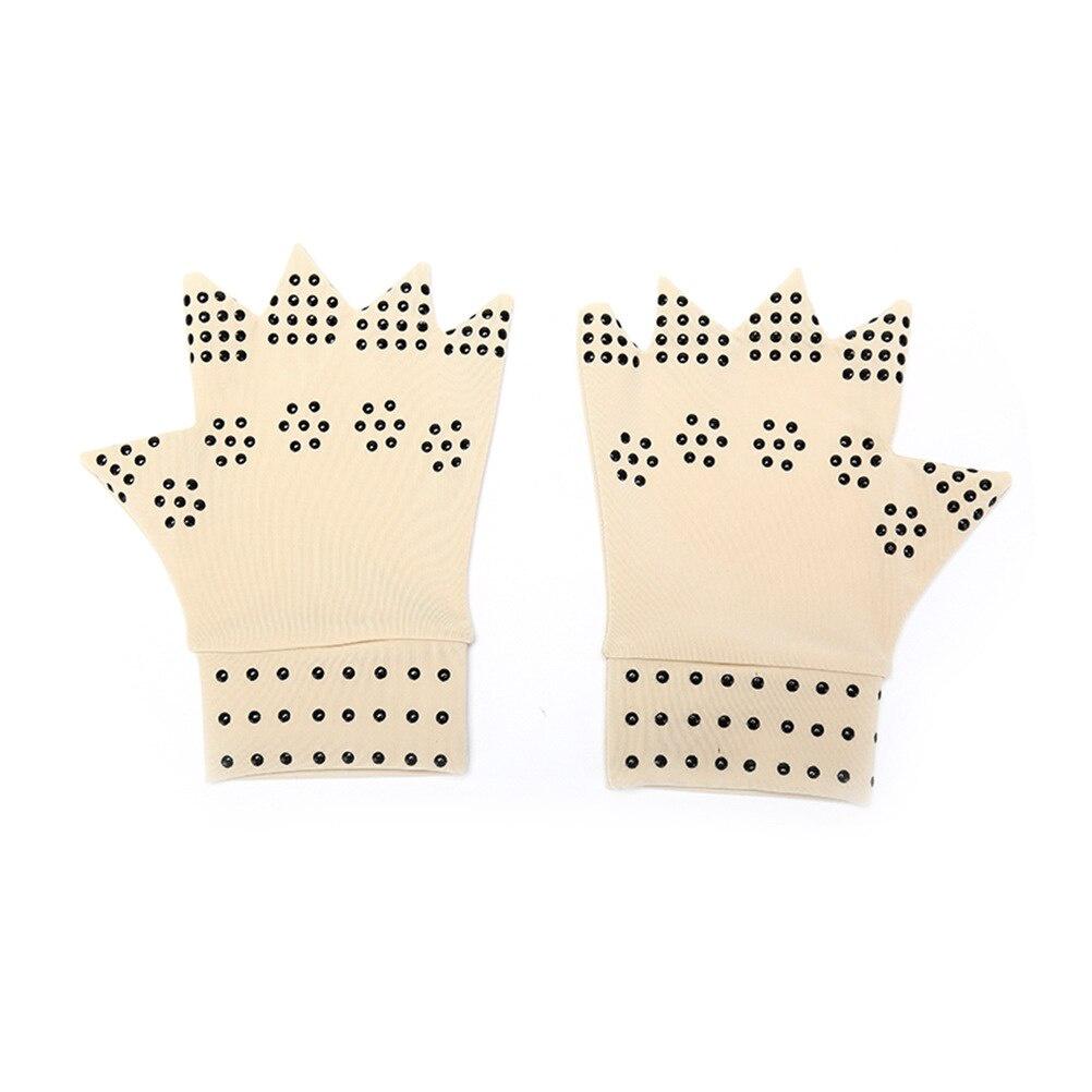 1 Pair Magnetic Therapy Fingerless Gloves Arthritis Pain Relief Heal Joints Braces Supports Health Care Tool