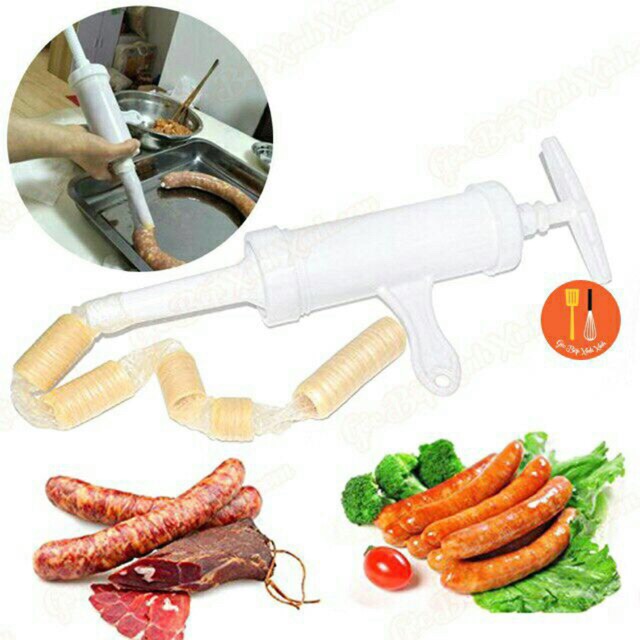 ️SALE[DEAL SỐC Dụng Cụ Nhồi Xúc xích. Làm lạp xưởng bằng tay siêu tiện lợi. Nhựa PP an toàn