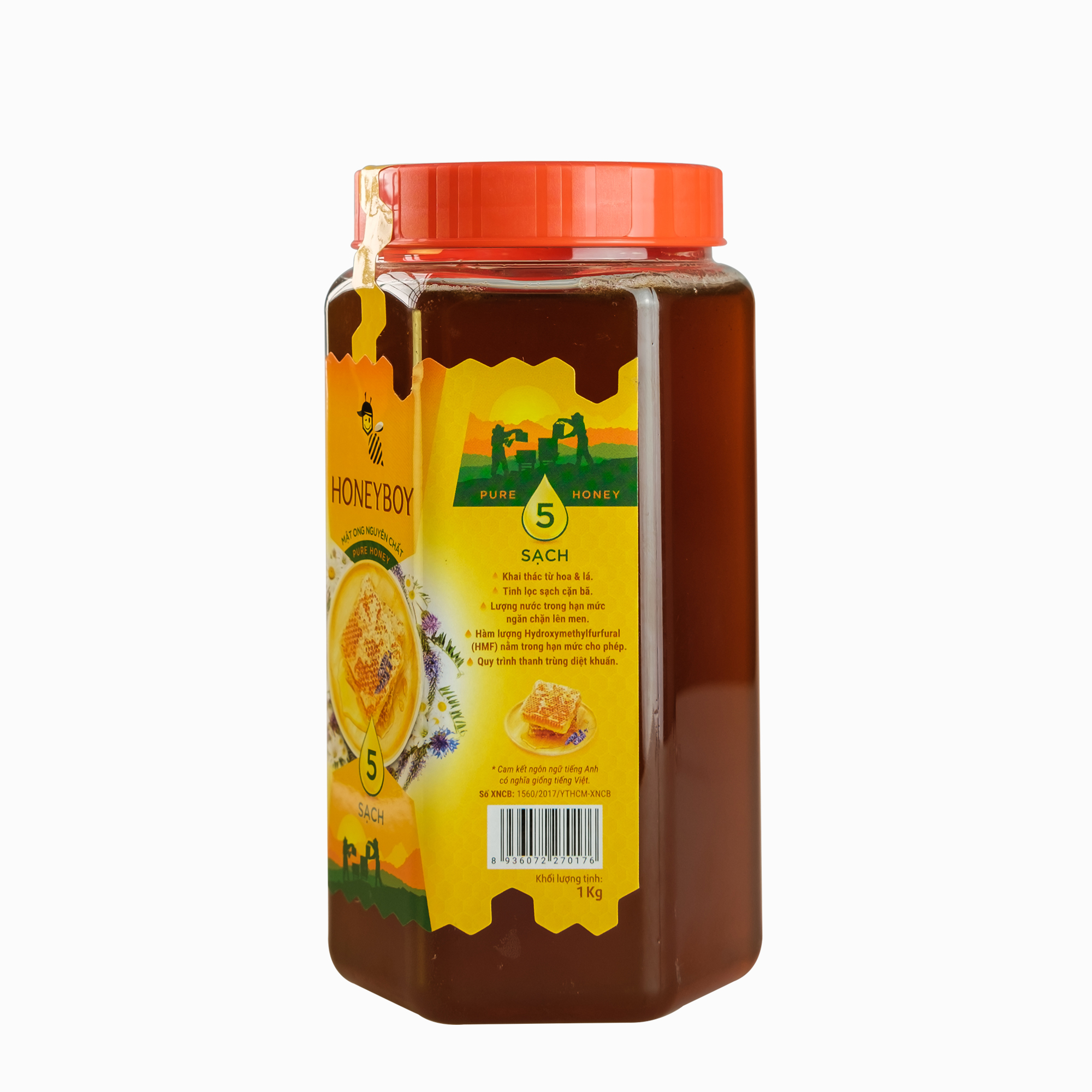 Mật ong 5 sạch Honeyboy 1KG