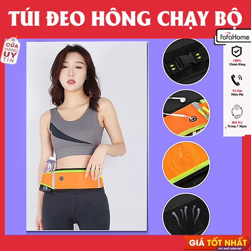 Đai Chạy Bộ , Túi Chạy Đeo Hông Phản Quang, Túi Đựng Điện Thoai, Bao Điện Thoại Để Nước Giao Màu Ngẫu Nhiên