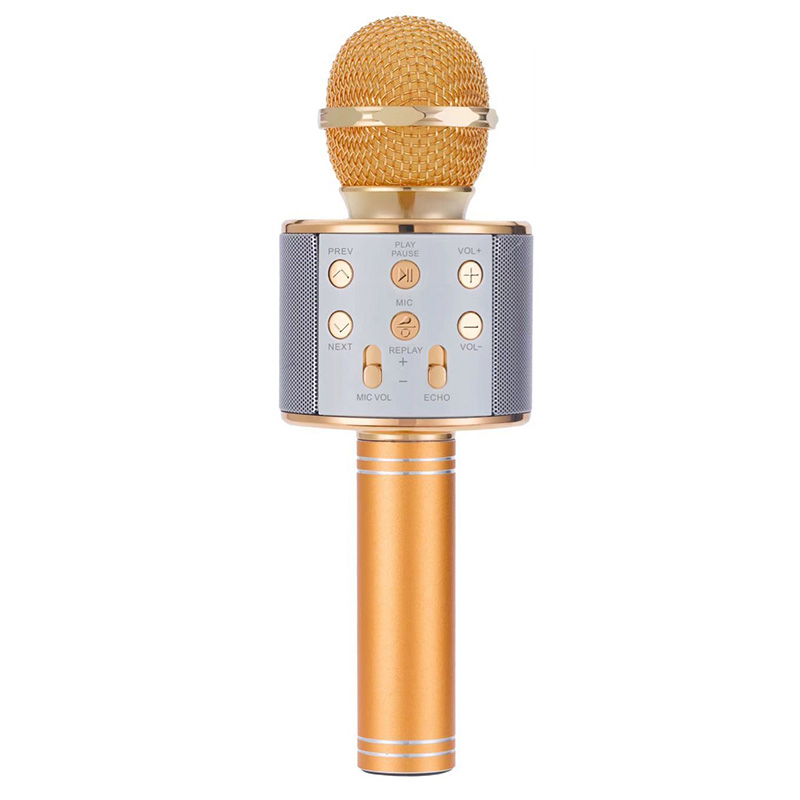 Mic Hát Karaoke Kèm Loa Bluetooth WS-858 Đa Năng (Giao Màu Ngẫu Nhiên)