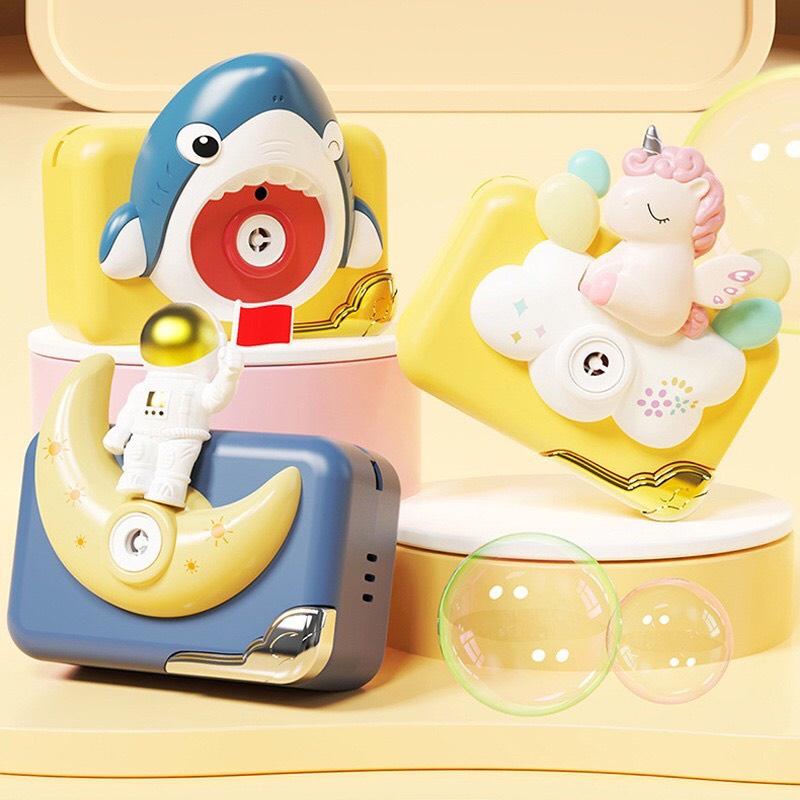 ĐỒ CHƠI MÁY ẢNH THỔI BONG BÓNG TỰ ĐỘNG CÓ ĐÈN, PHÁT NHẠC SIÊU DỄ THƯƠNG - CAMERA SHAPE BUBBLE MACHINE TOY