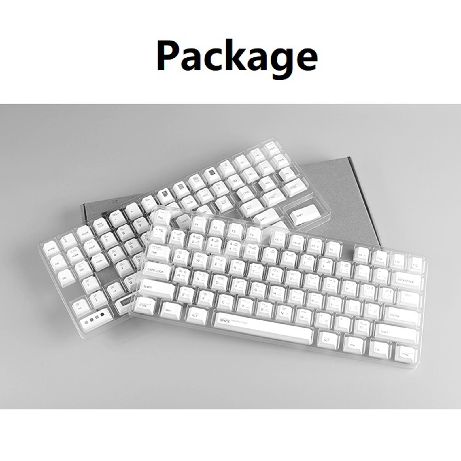 Keycaps, 136 Keys, Easy Install ,Comfortable for CHERRY MX Switch Mechanical Keyboard Keyboard Ccessories